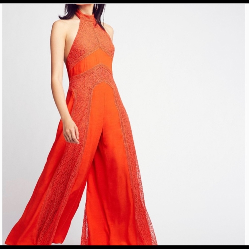 Free People halter jumpsuit
